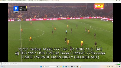 Feed DAZN sur Eutelsat 8W