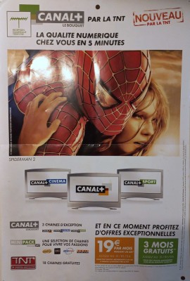 Affiche promotionnelle Canal+ Le Bouquet (Janvier 2006)